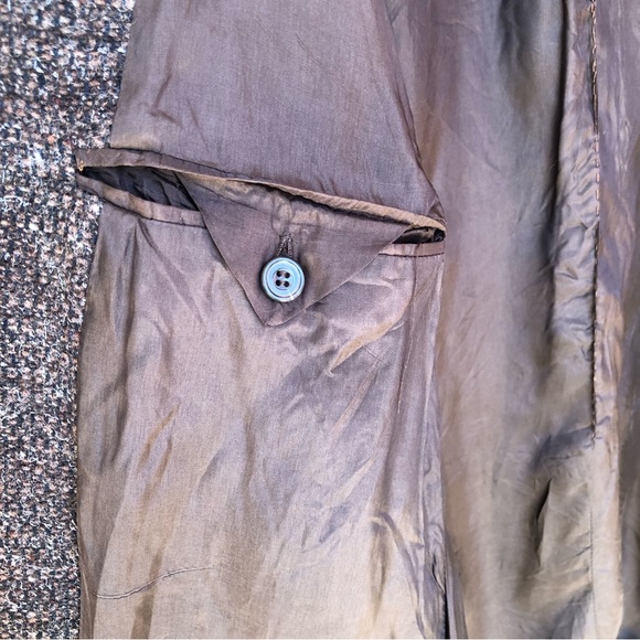 Le Collezioni Structure Brown Virgin Wool Blend Blazer M - Picture 11 of 16